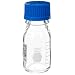 TWD TradeWinds SC-GMB100C Borosilicate Glass 100mL SmartCoded Media/Storage Bottle with Blue Polypropylene Cap and GL-45 Screw Thread (Case of 10)