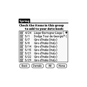 Bike Races TV Calendar 2005 downloadable Software