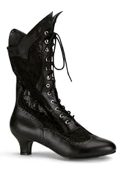 Women's 2 Inch Heel Lace Victorian Ankle Boot