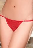 Lace Heart Mesh Mesh Thong