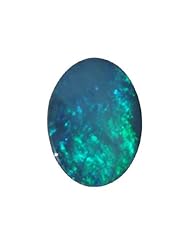 O&G Australia Natural Opal Doublet Gemstone, 6x8mm (0.83cttw)