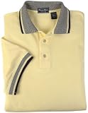 Cotton pique polo shirt in Maize, Size L