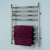24" x 32" Curved Rivergrove Wall Mount Plug-In Electric Towel Warmer - Chrome