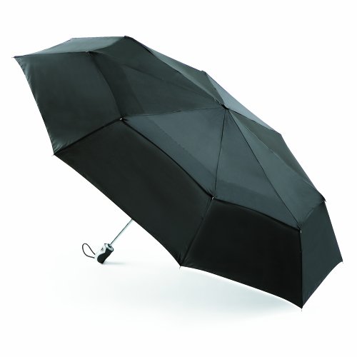 Bigtop Automatic Open/Close Double canopy folding umbrella BLACK