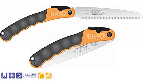 Silky Folding Pruning Hand Saw F180 Fine Teeth