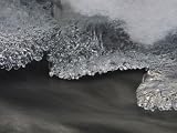 Close-Up of Ice in a Stream in Finland Photographic Poster Print, 32x24