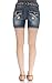 WallFlower Juniors Belted Mid Thigh Denim Shorts