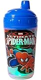 Marvel Spiderman Double Wall Led Light Up Sip Cup, Blue