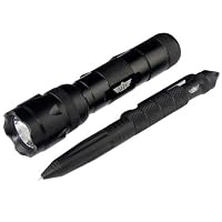 UZI Tactical Defender Pen and LED Flashlight (Black)