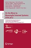 On the move to meaningful Internet systems: OTM 2012 : confederated international conferences: CoopIS, DOA-SVI and ODBASE 2012, Rome, Italy, September 10-14, 2012 : proceedings