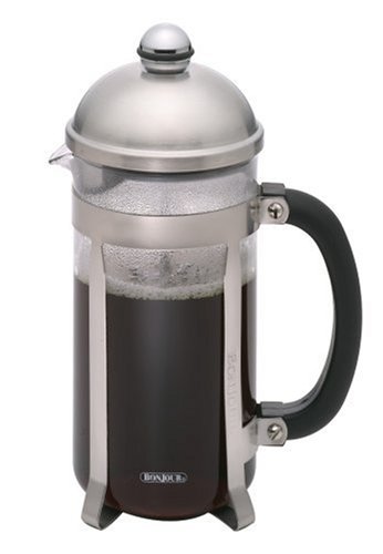 BonJour 8 Cup Maximus French Press, Brushed Stainless Steel