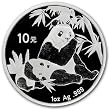 Chinese Panda 2007 Silver-dollar-sized Silver Coin One Ounce and Big 1 1/4 Inch Each - One Panda Silver Coin for Investment or Gifts