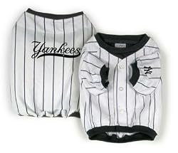 New York Yankees Pinstripe Dog Jersey Shirt Size Large