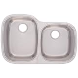 Buy FrankeUSA UOSK900-18 Offset Double Bowl Stainless Steel 32x18.5in. Undermount Sink by Franke