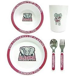 Alabama Crimson Tide NCAA Children's 5 Piece Dinner Set by Duck House