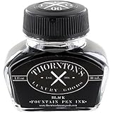 Thornton's Luxury Goods Fountain Pen Ink Bottle, 30ml - Black