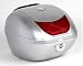 SILVER LARGE MOTORCYCLE TRUNK TOP LUGGAGE CASE