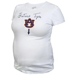 NCAA My U Auburn Tigers White Future Tiger Maternity T-shirt