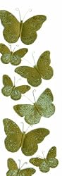 Martha Stewart Crafts Stickers, Golden Butterflies