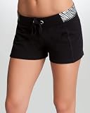 bebe Logo Zebra Elastic Drawstring Short - WEB EXCLUSIVE