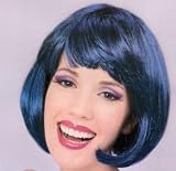 Short Dark Blue Supermodel Wig