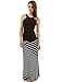PattyBoutik Striped Geometric Full Length Maxi Skirt