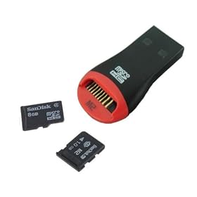 USB2.0 MICRO-SD / M2 MEMORY CARD READER - SDHC UP TO 32GB (Compatible With Windows 7) by Serena