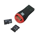 USB2.0 MICRO-SD / M2 MEMORY CARD READER - SDHC UP TO 32GB (Compatible With Windows 7) by Serena