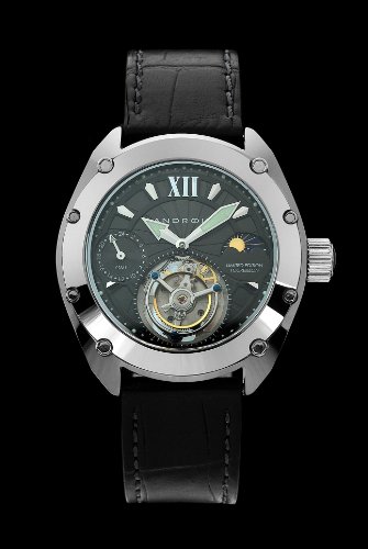 Android Limited Edition Virtuoso-45 Mechanical Tourbillon Leather Strap Watch