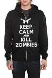 Keep Calm And Kill Zombies Zip Hoodie