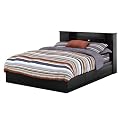 Pasadena Bookcase Headboard - Black (Full/ Queen)