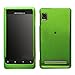 Motorola Droid 2 A955 Rubberized Cool Green Premium Phone Protector Hard Cover Case + Screen Protector w/small microfiber cloth