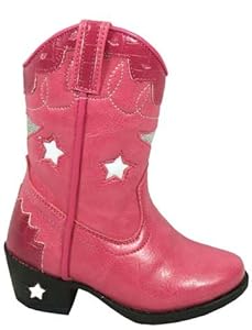 Smoky Mountain Baby Girls' Stars Light Up Boot Hot Pink US
