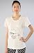 Sauce The Designer Baggy Tee in Chalk,T-shirts for Women, Small,White