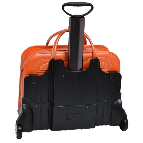 McKleinUSA WILLOWBROOK 94980 Orange Detachable-Wheeled Ladies' Briefcase
