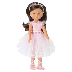 Corolle Les Cheries Chloé Ballerina - 13 Girl Doll with Brunette Rooted Hair and Blue Eyes by Corolle