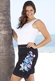 Beach Belle® Isla Long Board Short - Plus Size Swimwear Plus Size Swimsuit