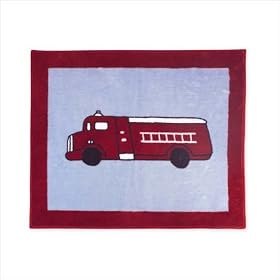 Frankie's Firetruck Accent Floor Rug
