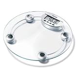 Beurer Round Glass Body Fat / Body Water Diagnostic Scales (BG65)
