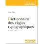 Dictionnaire des r�gles typographiques