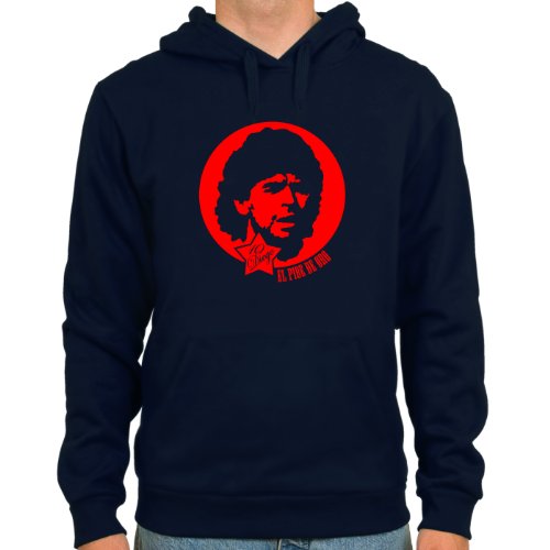 Kapuzensweater Diego Maradona ::: Farbe: navy ::: Größen: M-XL ::: Fußball-Kult