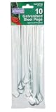 Pack 10 Galvanised Steel Pegs, Camping, Awnings, Tents