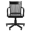 Madison Swivel Office Chair - Antique Black