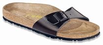 BIRKENSTOCK Madrid, Sandals, Leather, Sz 38 EU Narrow
