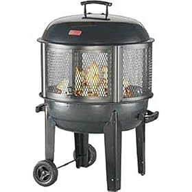 Patio Fireplace Wheels and Cover by 