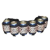 The Beer Belt Six Pack Holster With Cigarette and Money Storage Leopard