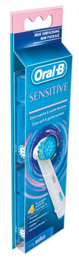 Braun Oral-B Aufsteckbürsten Sensitive 4er (für alle rotierenden Zahnbürsten von Oral-B)