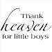 Thank heaven for little boys Vinyl Lettering Wall Sayings Vinyl Wall Quotes Vinyl Wall Art