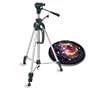57 Inch Digital Photo & Video Tripod w/ 3 Way Panhead, Quick Release Mount, 3 Section Leg Locks & Built-In Handle