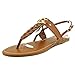G By Guess Lorriee Women Open Toe Leather Brown Thong Sandal